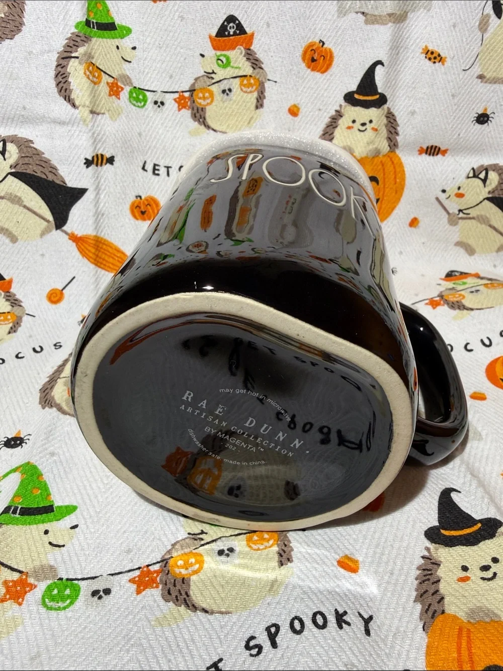 Rae Dunn Spooky Mug with Ghost Topper